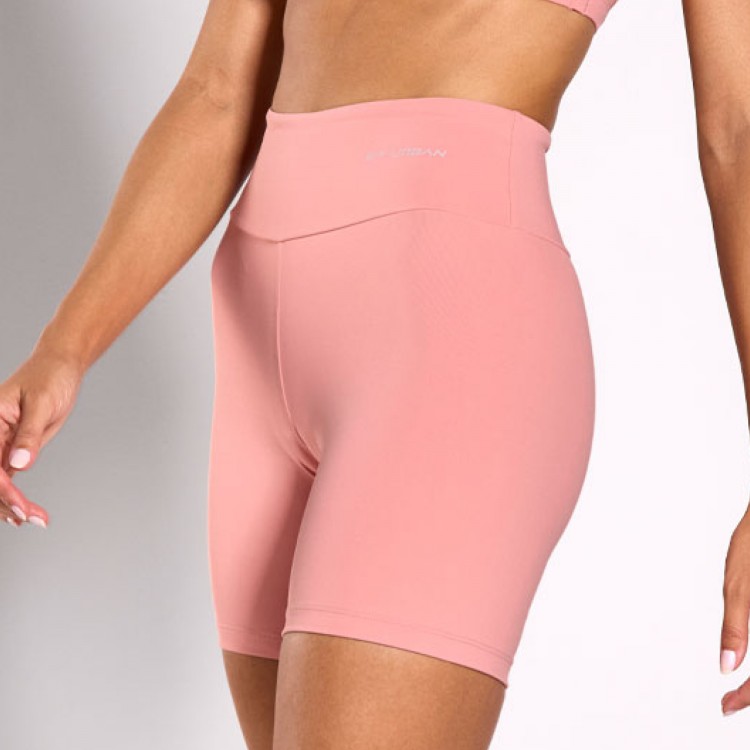 Short Fitness Poliamida Rosa Claro