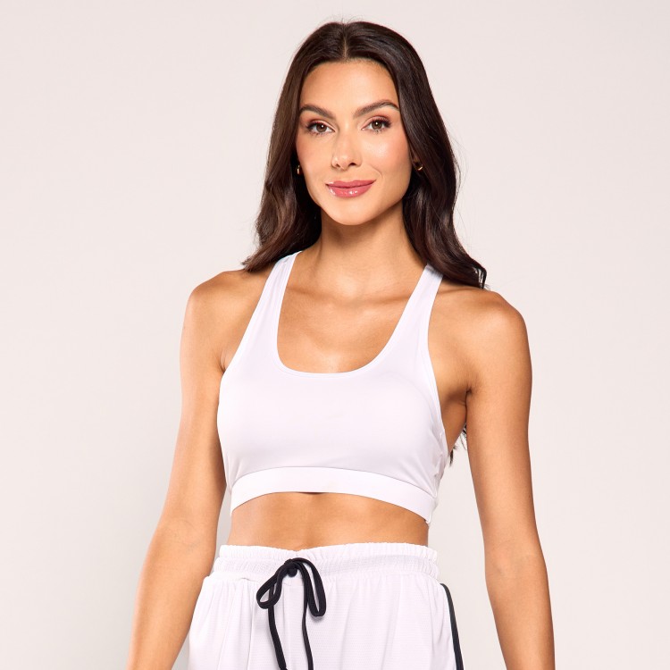 Top Poliamida Light Nadador Branco