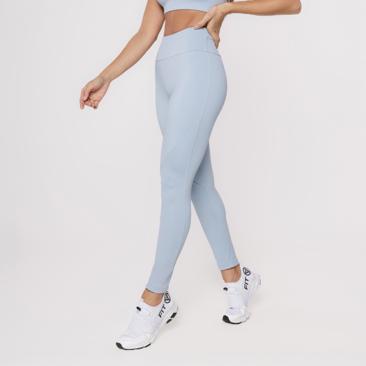 Calça Legging Poliamida Sem Gancho Azul Bebê