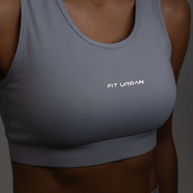 Top Poliamida Wind Cinza Claro