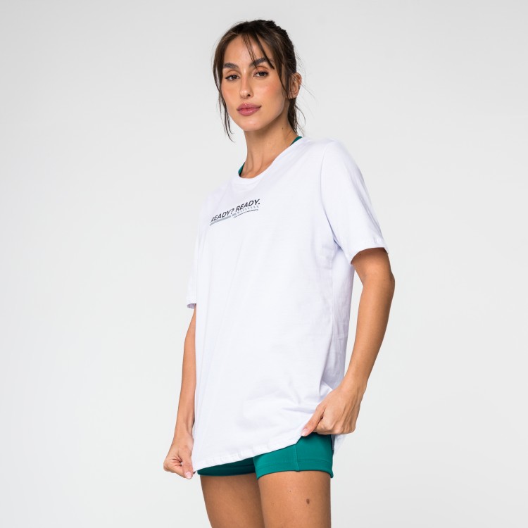 T-Shirt Algodão Ready To Run Branca