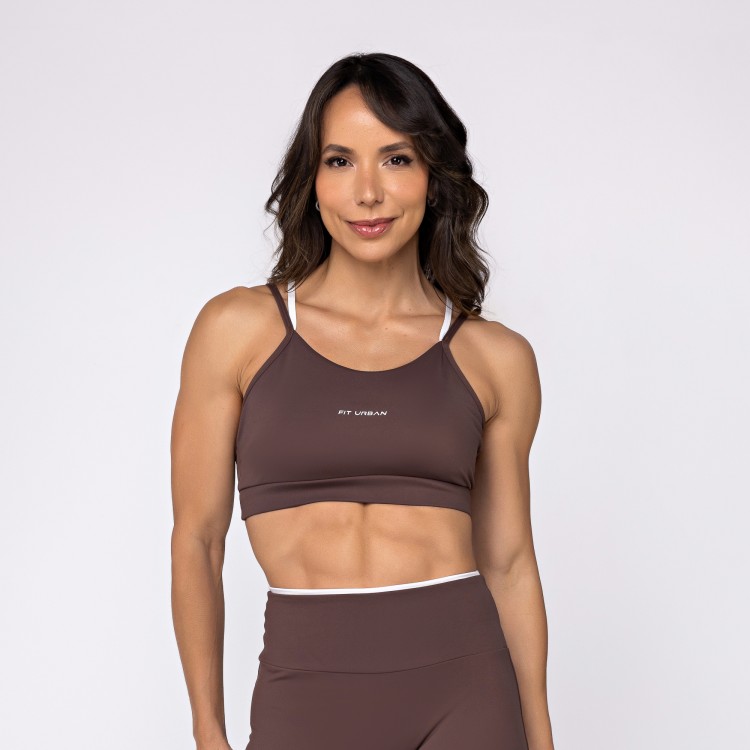 Top Poliamida Vitality Chocolate