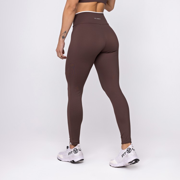 Calça Legging Poliamida Vitality Chocolate