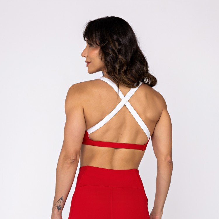 Top Poliamida Energy Vermelho