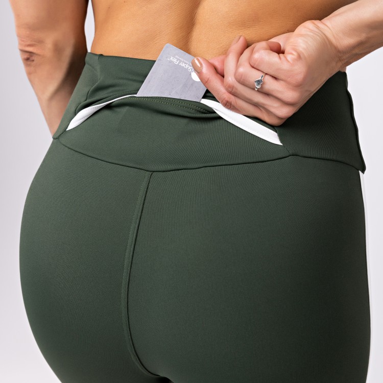 Calça Legging Poliamida Health com Bolso Musgo