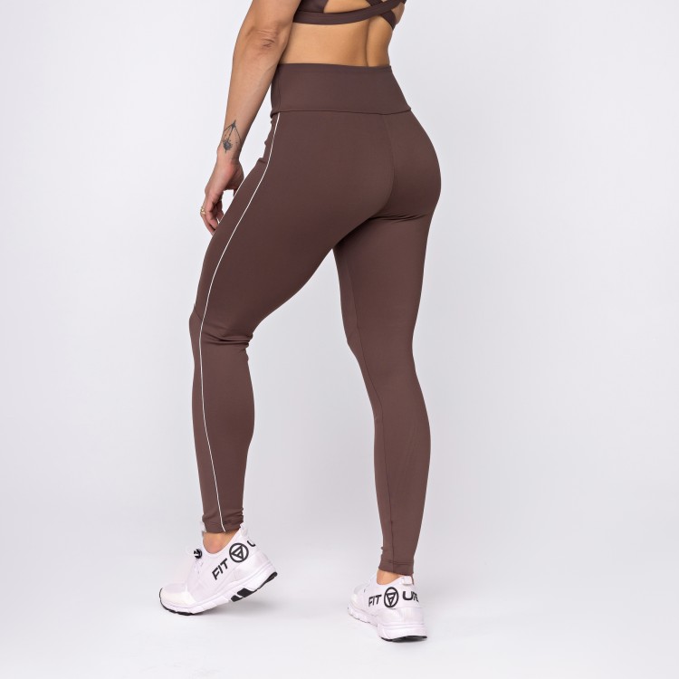 Calça Legging Poliamida Action Chocolate