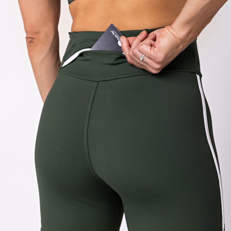 Short Poliamida Health com Bolso Musgo