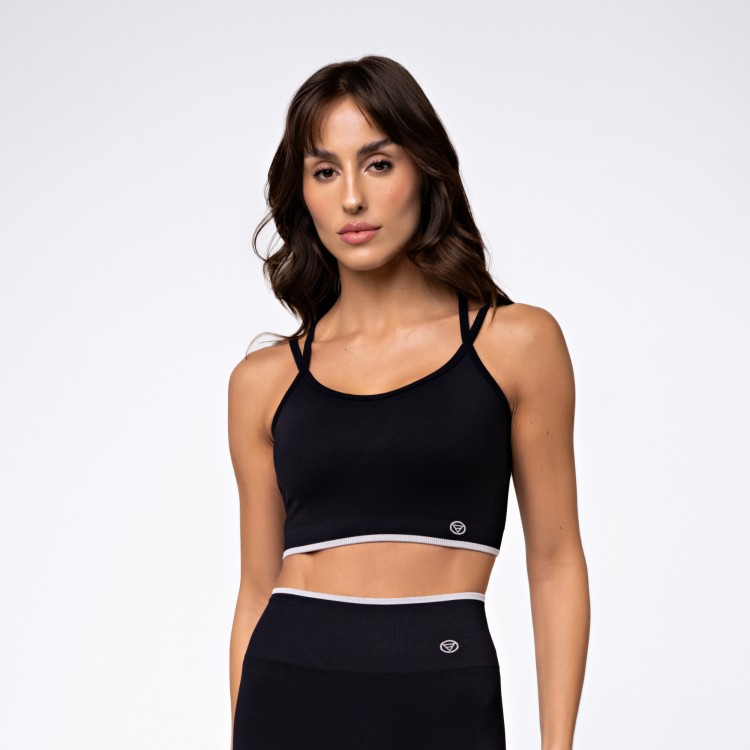 Top Seamless Straps Preto