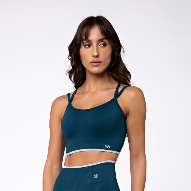 Top Seamless Straps Petróleo