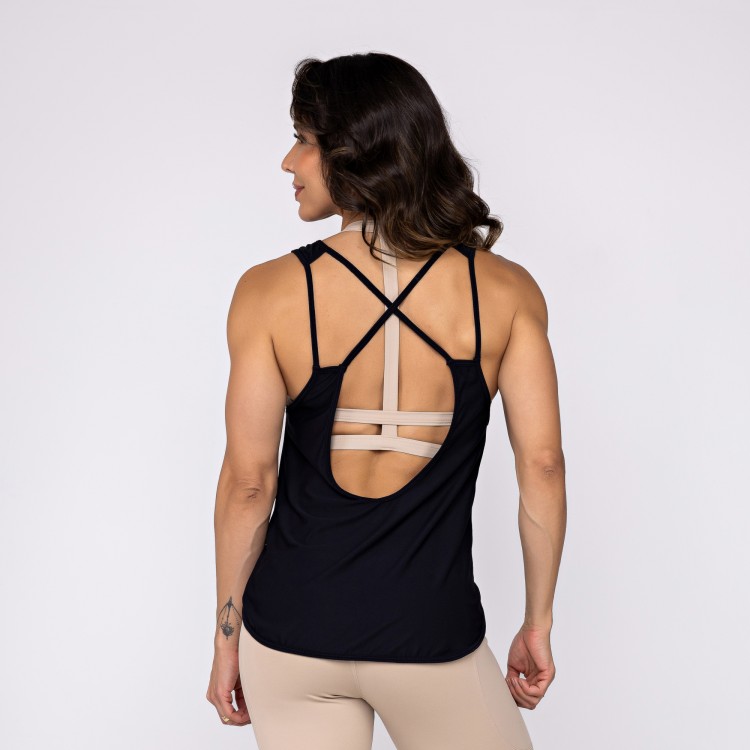 Regata Poliamida Dry Fit Vitality Preta