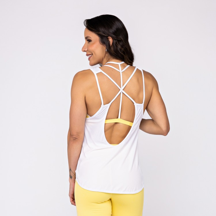 Regata Poliamida Dry Fit Vitality Branca